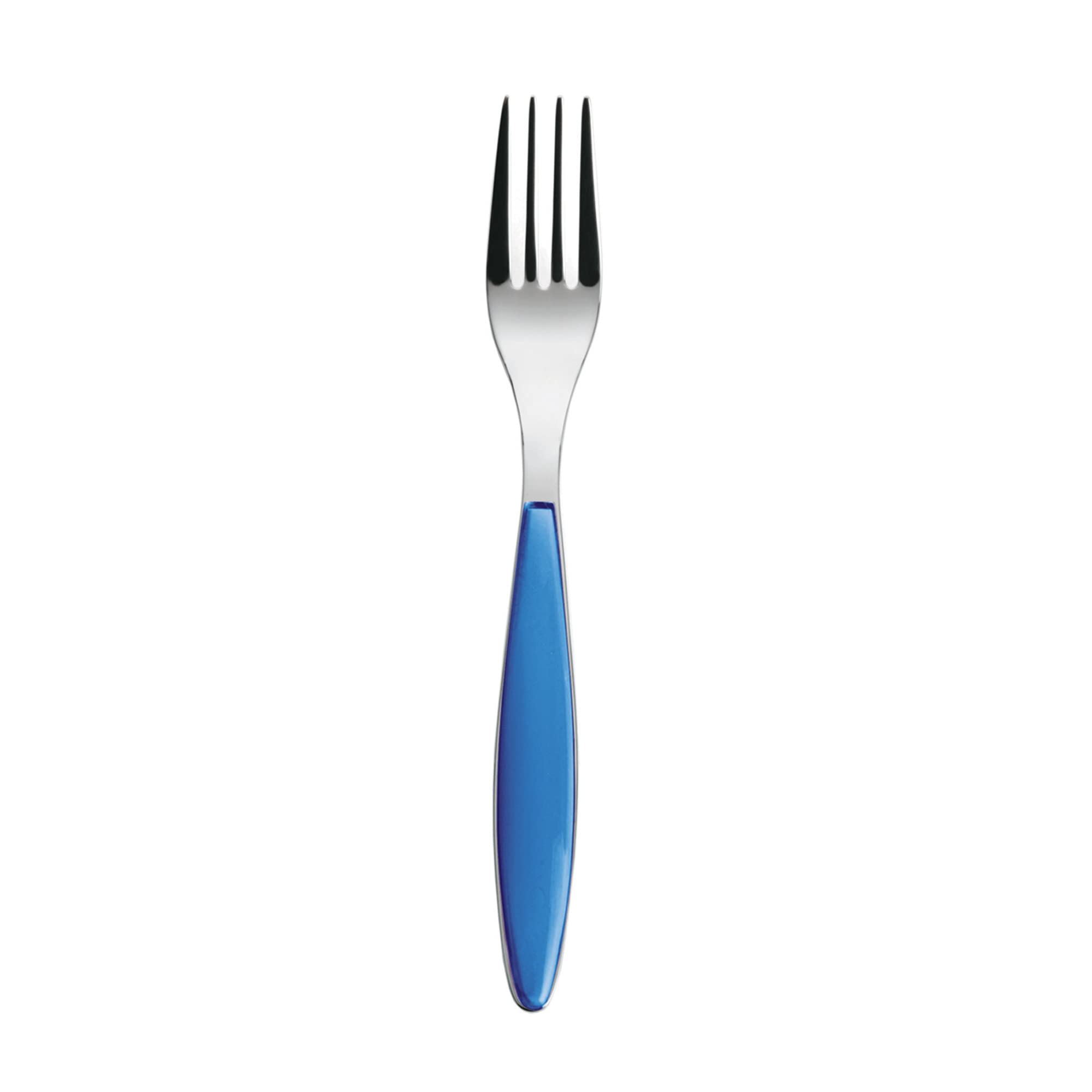 Guzzini Feeling 23000276 Mediterror Blue Table Fork, Total Length 8.1 Inches (20.5 Cm)