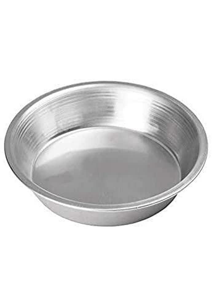Winco APPL8, 8 Aluminum Round Pie Pan, Metal Baking Whooppie Plate, NSF