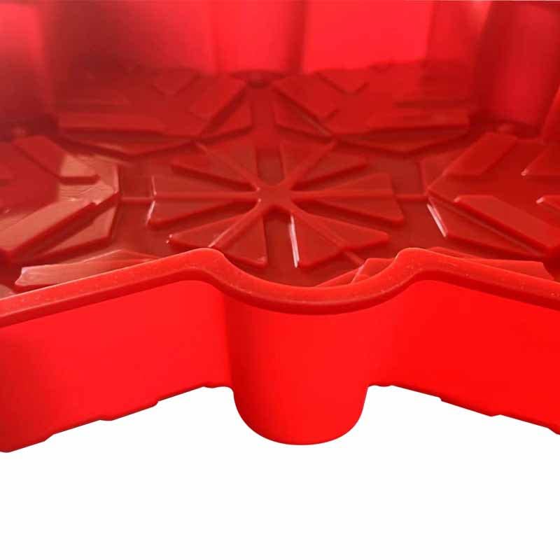 Zavaca - 3D Large Christmas Snowflake Cake Mold For Baking Non-Stick Shapes Cake Pan (Random Color)