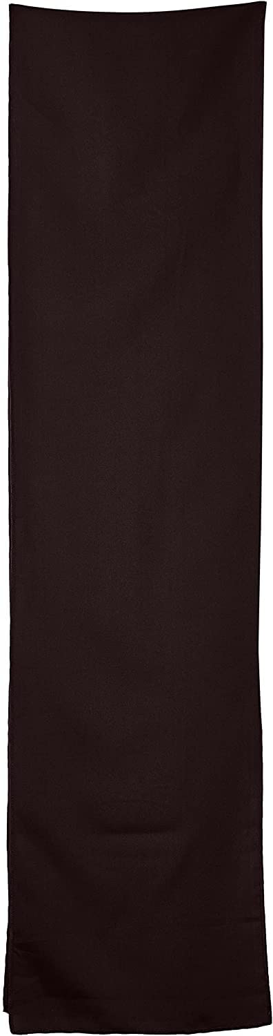 LA Linen Polyester Poplin Table Runner 14  by 108-Inch  Brown