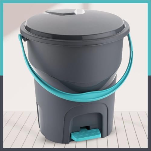 Elinor Amazing Dustbin Design Which Including Foot Pedals, Handle And Tight-Sealing Lids For Home, Kitchen, Office, Bathroom Etc