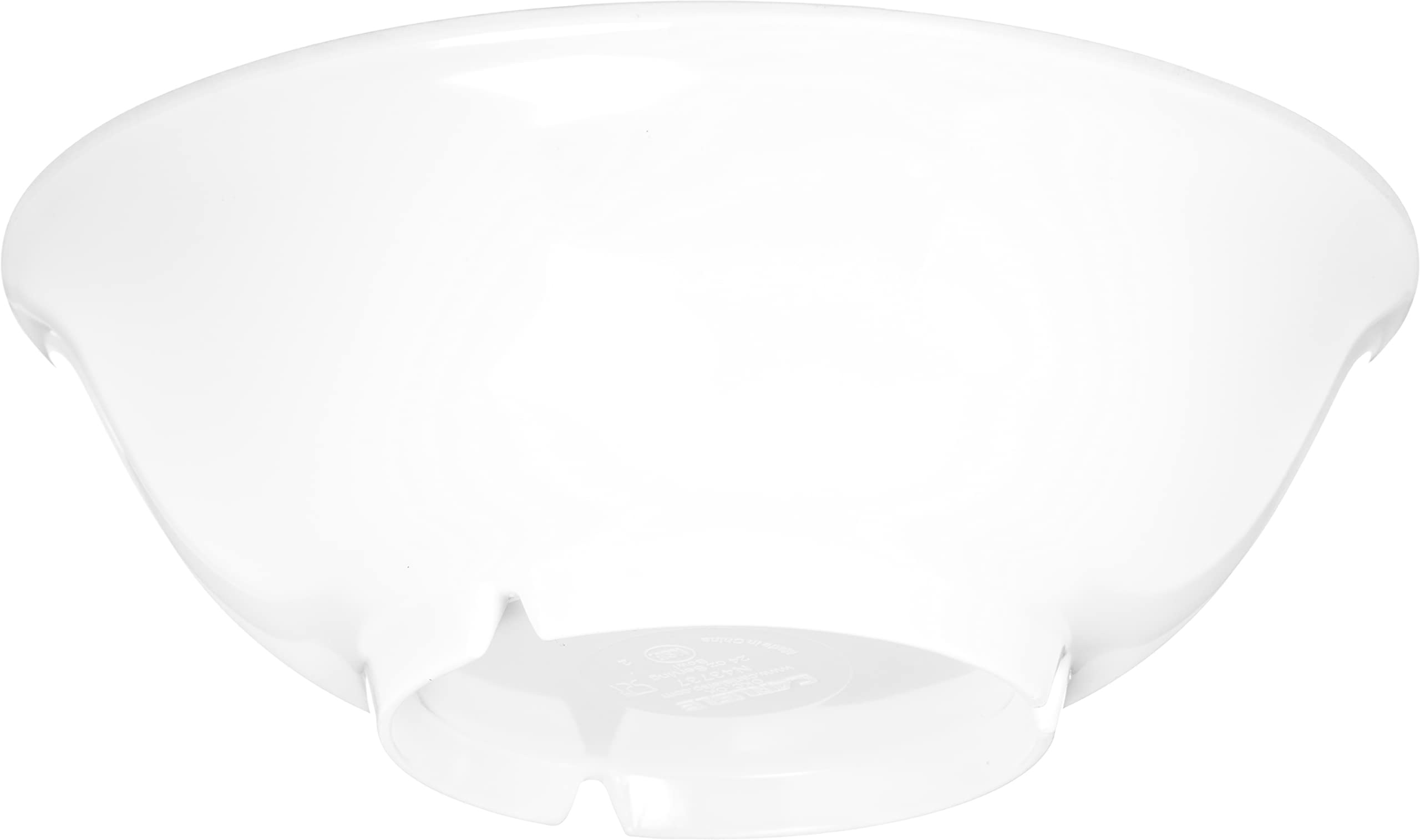 Carlisle Foodservice Products Reusable Plastic Bowl Footed Bowl For Home And Restaurant, Melamine, 24 Ounces, White, (Pack Of 12