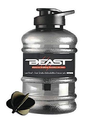 Doveaz Plastic Beast Sports Water Bottle For Gym, Protein Shaker Bottle, Gallon Water Bottle (1.5 Ltr) With Mixer Ball And Strai