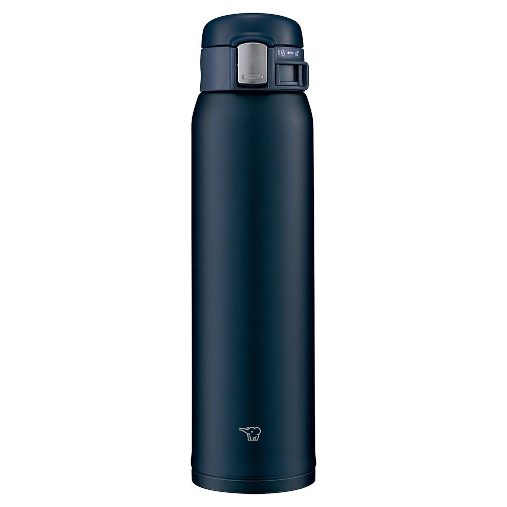 Zojirushi (Zojirushi) Water Bottle Direct Drinking [One-Touch Open] Stainless Mug 600Ml Navy Sm-Sf60-Ad