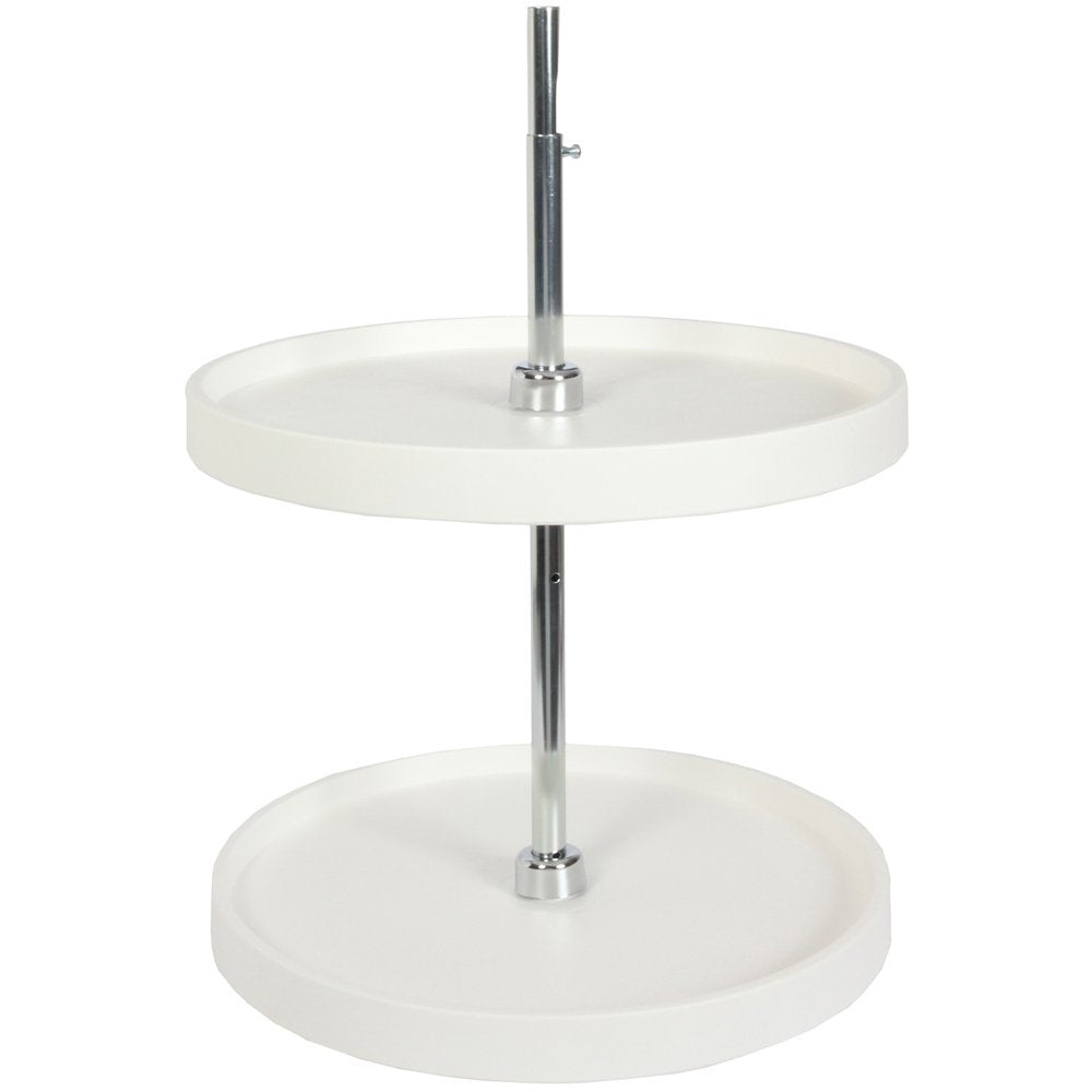 Knape & Vogt Pfn20St-W 31.5 By 20 By 20 Full-Round Polymer Lazy Susan Cabinet Organizer,White