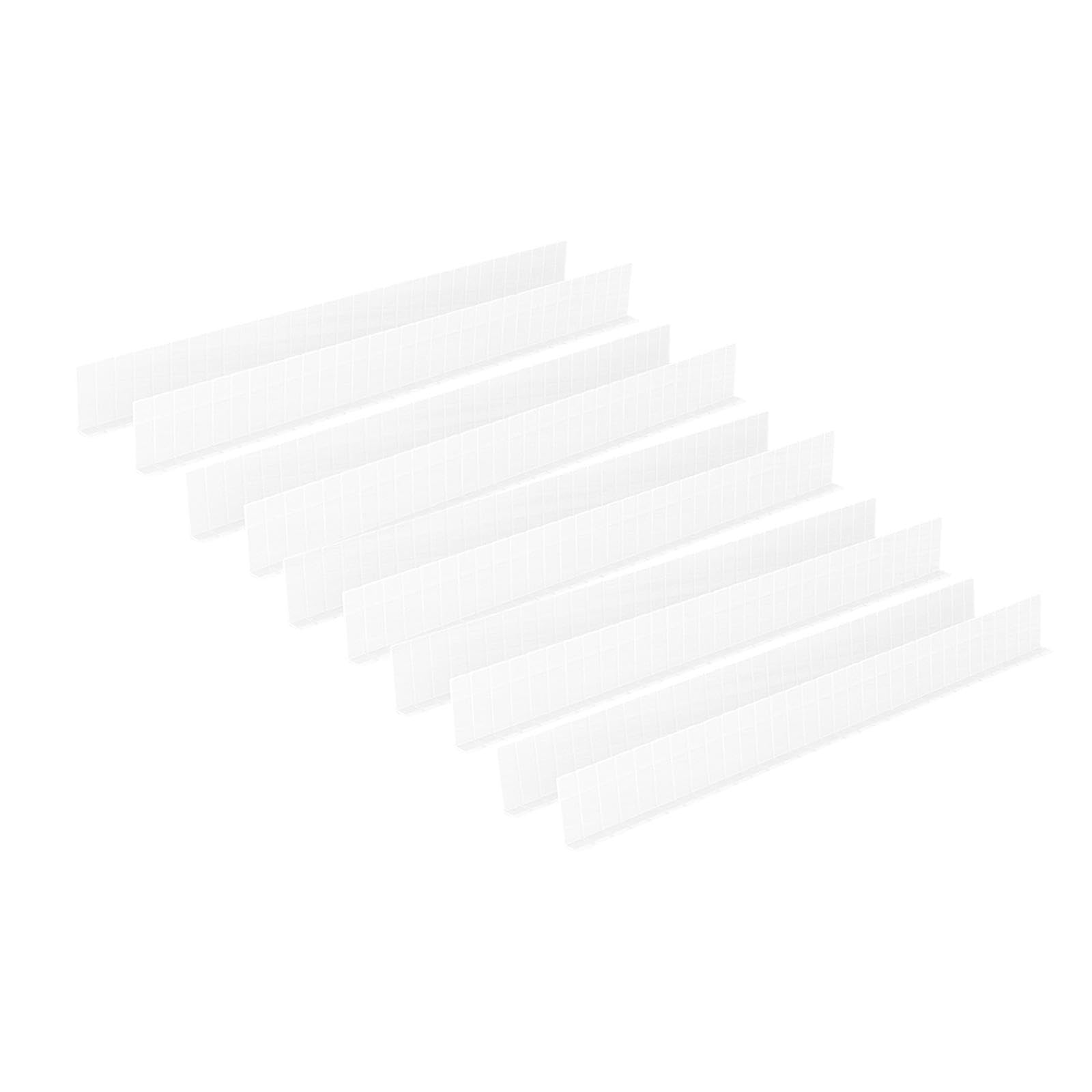 Myaddiction 10X Adjustable Drawer Dividers Replace Baffles For Mirror Cabinet Table Edge Translucent