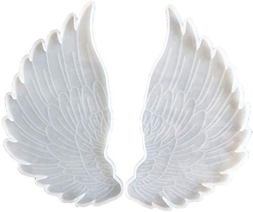 R H Lifestyle Creative Diy Multipurpose Transparent Silicone Coaster Mold (Angel Wing Mold 2Pcs, 16 X 10 Cm)
