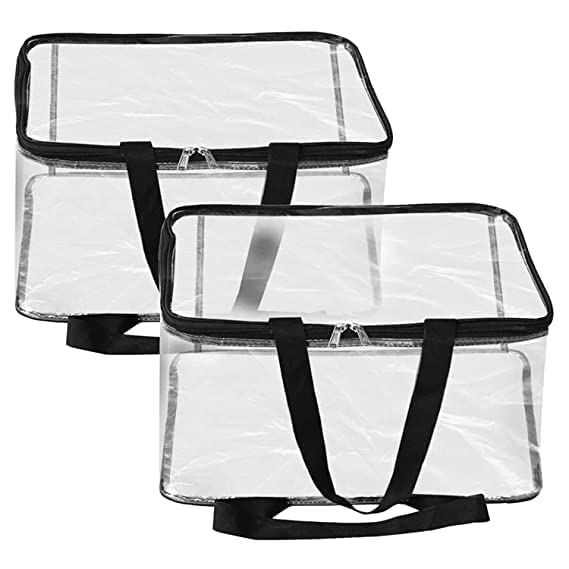 Krupasadhya 2 Pcs, 27 L Multipurpose Transparent Bag For Storage Clothes,Cloth Organisers Storage Box For Wardrobe, Storage Cont
