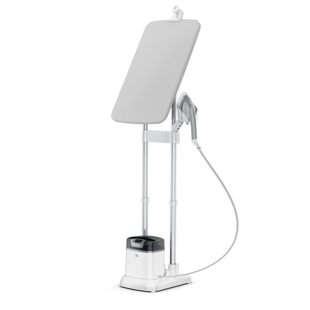 Rowenta Ixeo Steamer For Clothes With Ironing Board 65 Inches 45 Second Heatup, 1 Liter Capacity 1500 Watts Ironing, Portable, F