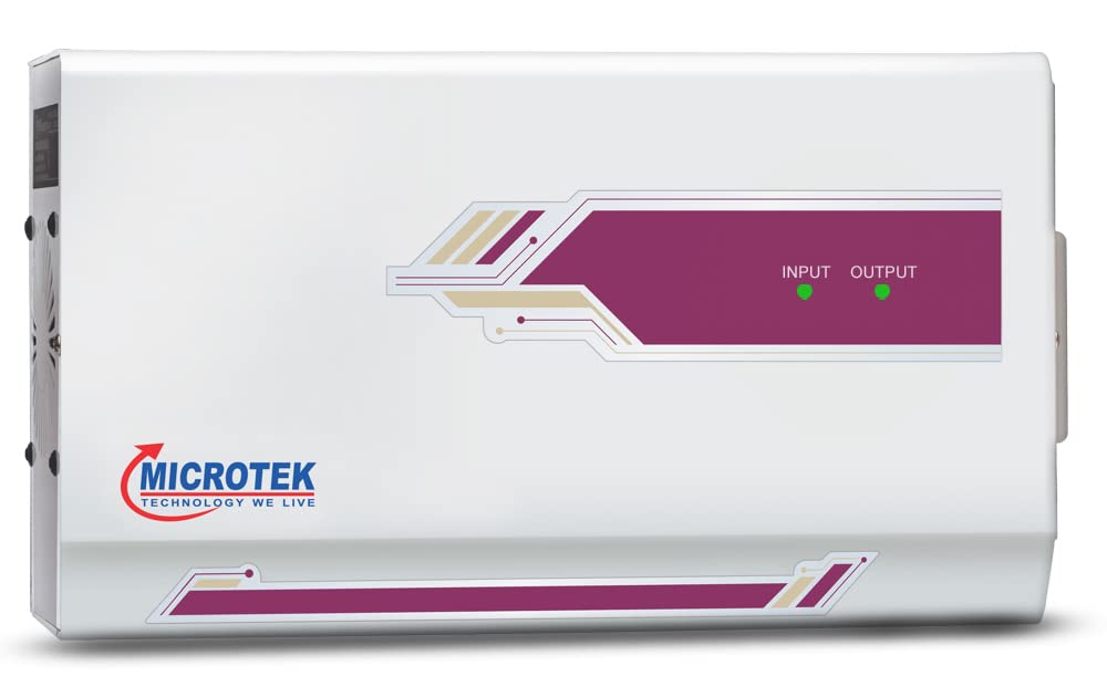 Microtek Pearl Em 4170+ Automatic Voltage Stabilizer For Ac Air Conditioner Up To 1.5 Ton | 170V - 2705V Input Range | Led Displ