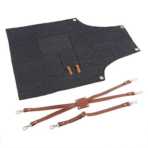3Nh Pack Of 1 Multiutility Apron (Color: Black, Size: Size, Material: Linen)