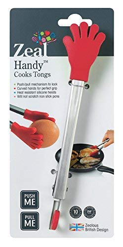 Zeal Silicone Handy Cooks Tongs 7''