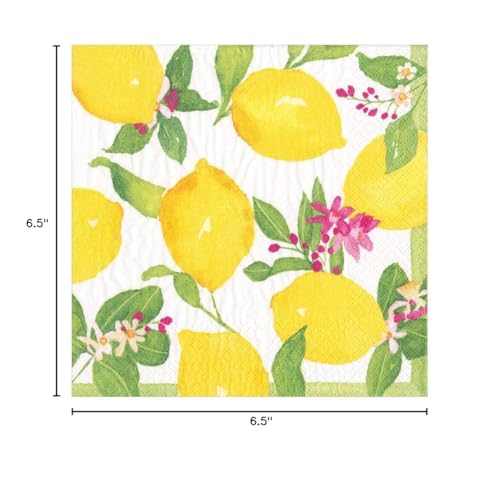 Caspari Limoncello Luncheon Napkins - 20 Per Package