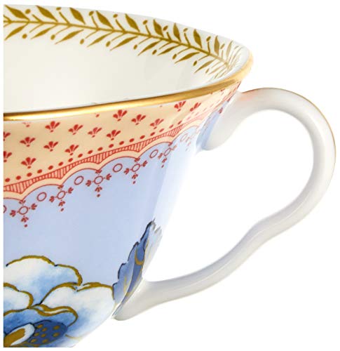 Wedgwood Butterfly Bloom Blue Peony Fine Bone China Teacup & Saucer Set