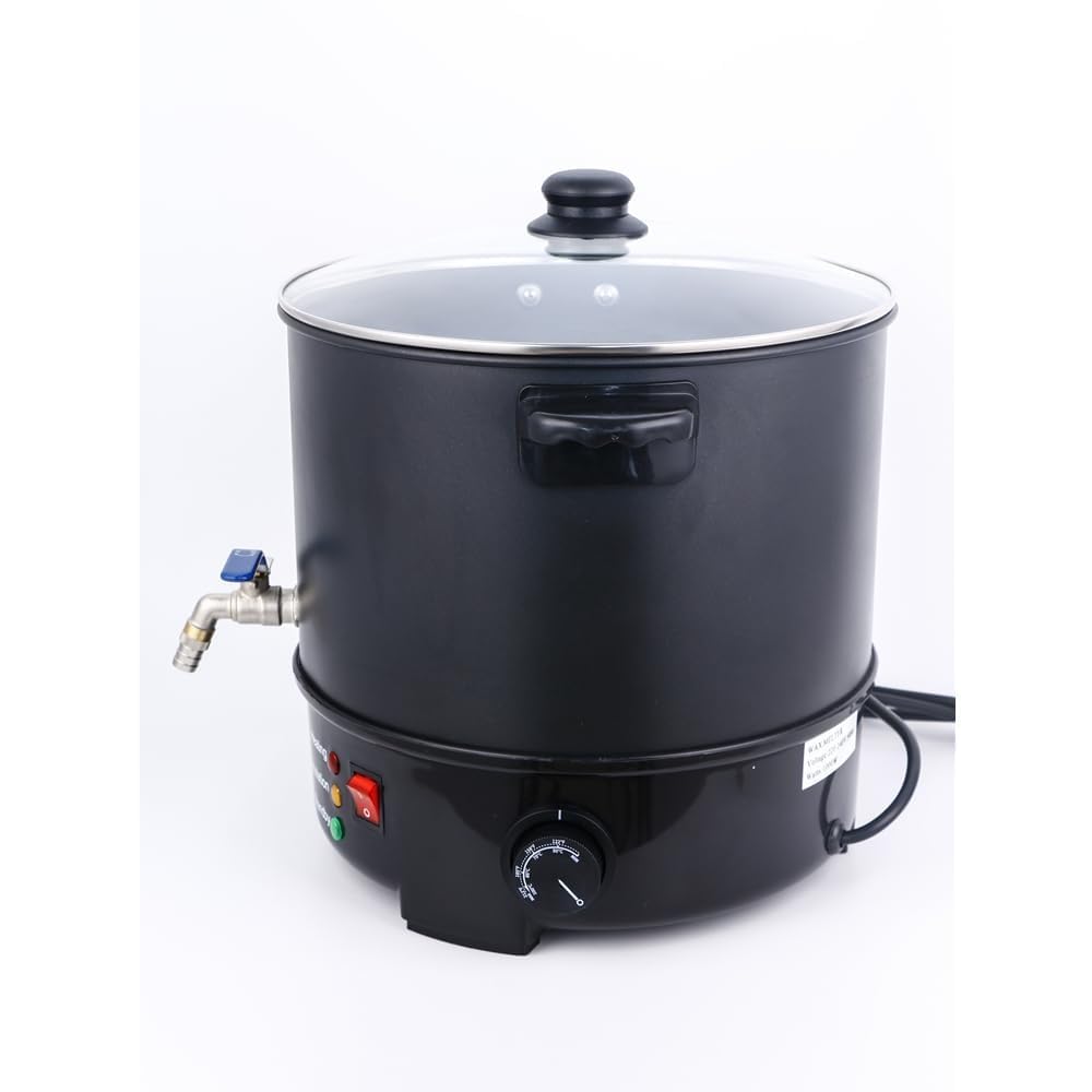JECOLOP Wax Melter for Candle Making, 10ltr Candle Wax Melting Pot with Spout for Soy Wax Soap Base Easy Pour & NonStick (Wax M