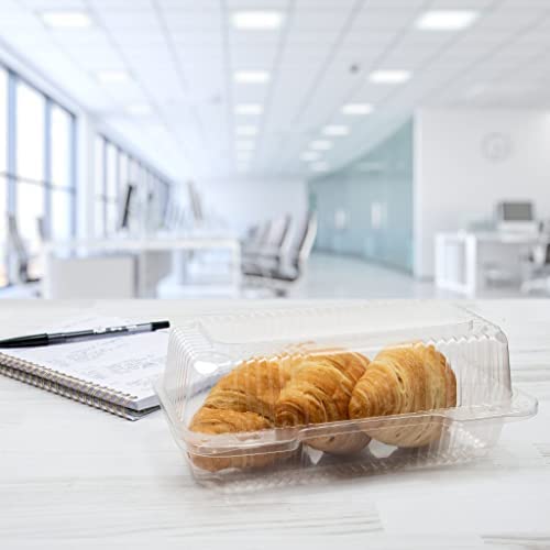 Dart C35Ut1 9 In Med Oblong Clear Hinged Container, 9.0 X 5.4 Inches (Case Of 250)