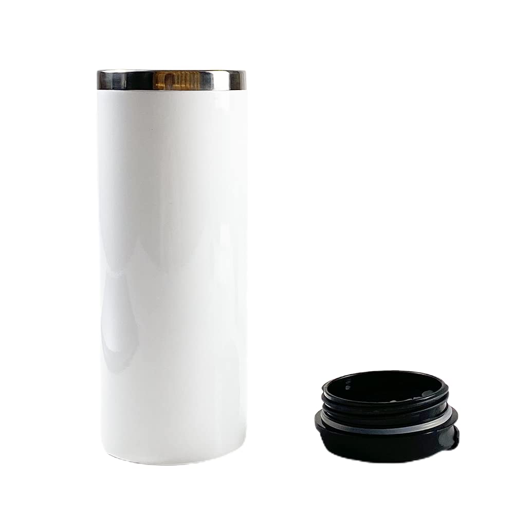 Mr.R 15Oz Sublimation Blanks Tumbler With Lid,Stainless Steel Double Wall Vacuum Insulated Travel Water Bottle Straight Mug,Dura