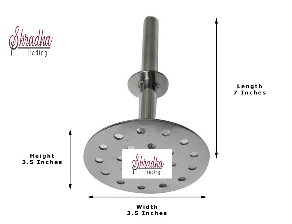 Sahishnu Online And Marketing Stainless Steel Potato Masher, Big Steel Potato Masher,Masher,Bean Masher, Crusher,Ricer Potato Ma