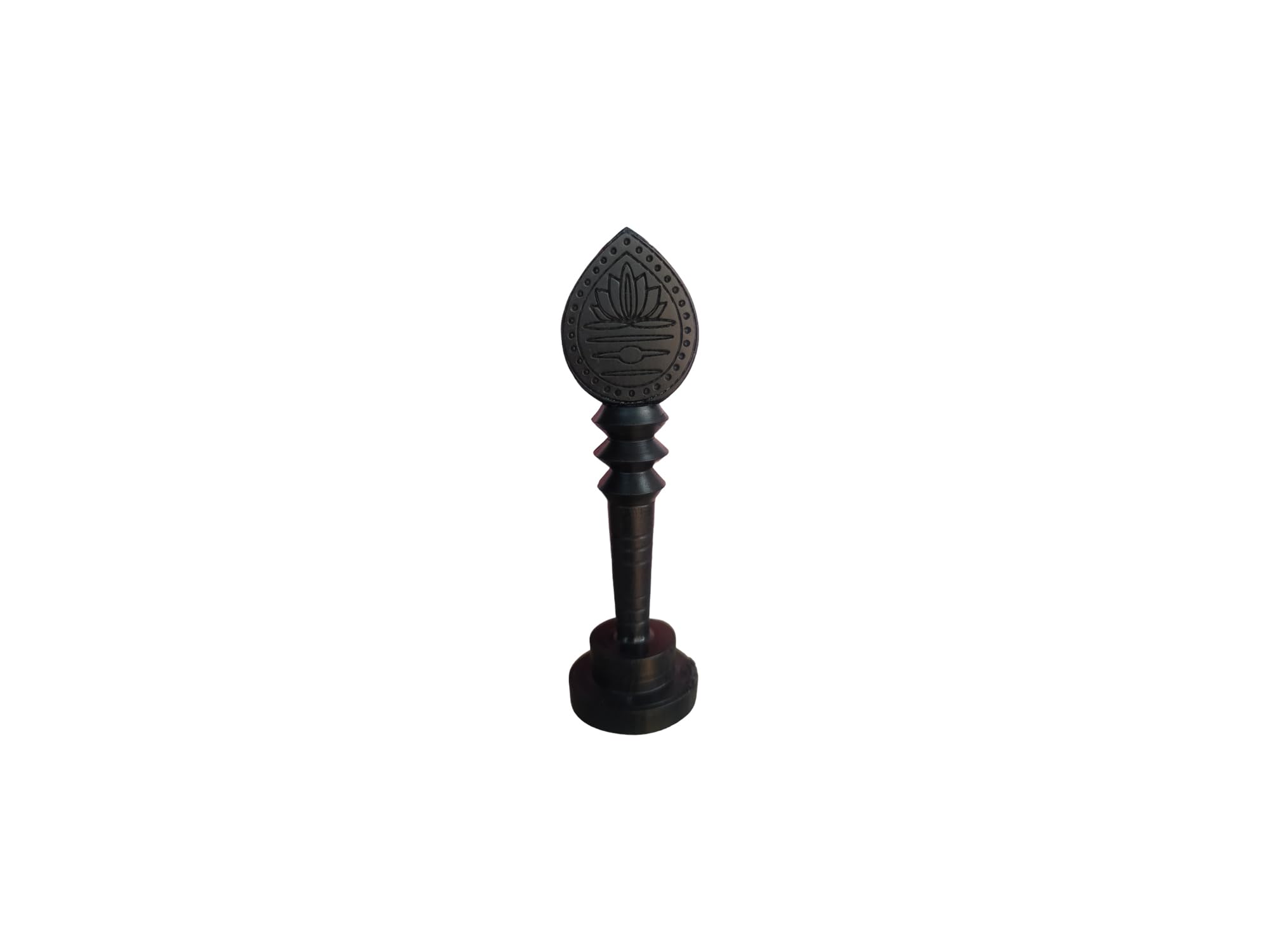 Kc Products Karungali Vel 3 Inch With Stand - Murugan Vel Lord Karthikeya Ebony Wood For Pooja, Car Dashboard, Home Decor