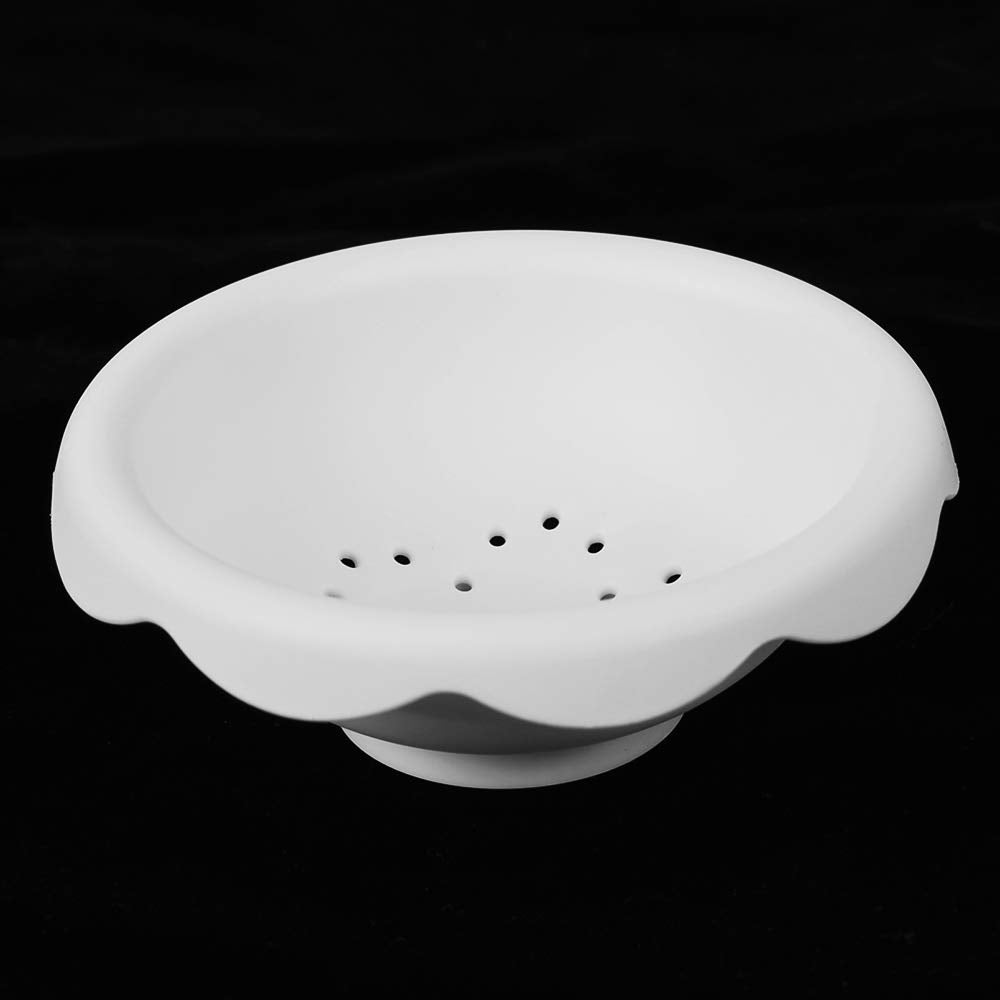 Eorta 6Pcs Fondant Flower Drying Molds Big Sized Flower Shaping Bowl Forming Cups, White, 2 Size, Dia.10 Cm And 6.5 Cm