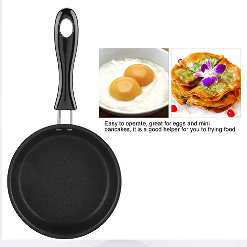 Topincn Hammered Copper Collection Mini 5.5    Egg Pan, Premier Nonstick Aluminum Cookware With Rubber Grip Handle, Dishwasher O