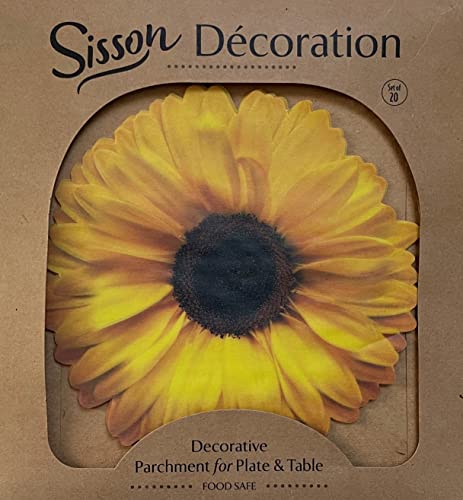 Parchment Paper Leaves For Cheese & Charcuterie Boards - Sisson Distribution Leaves (Pack Of 20) (Sunflower)