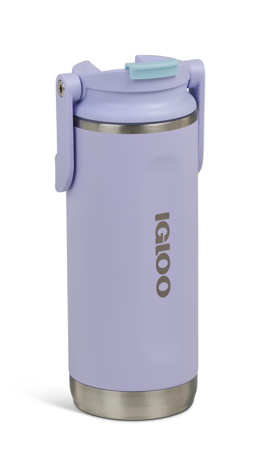 Igloo, 16 oz FlipNSip Tumbler, Reusable Travel Mug, Stainless Steel Insulated Hydration Cup for Hot & Cold Beverages, Lilac