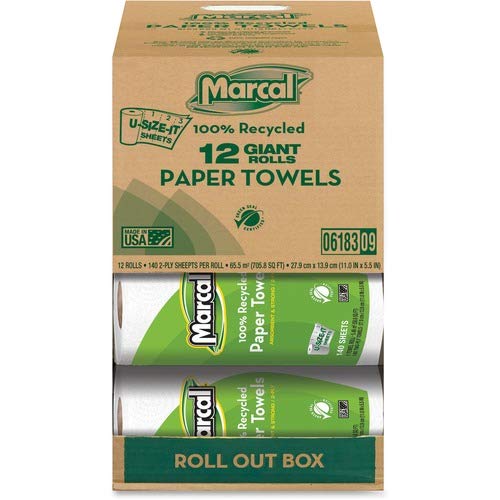 Marcal Small Steps Mrc6183 100% Recycled Roll Towels