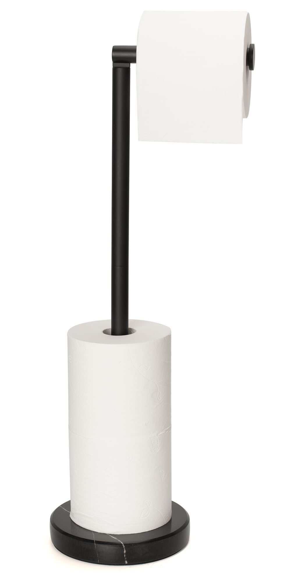 Toilet Paper Holder Stand, Heavy Weighted Modern Floor Freestanding Toilet Paper Holder for Bathroom, Tissue Roll Storage, tp Ho