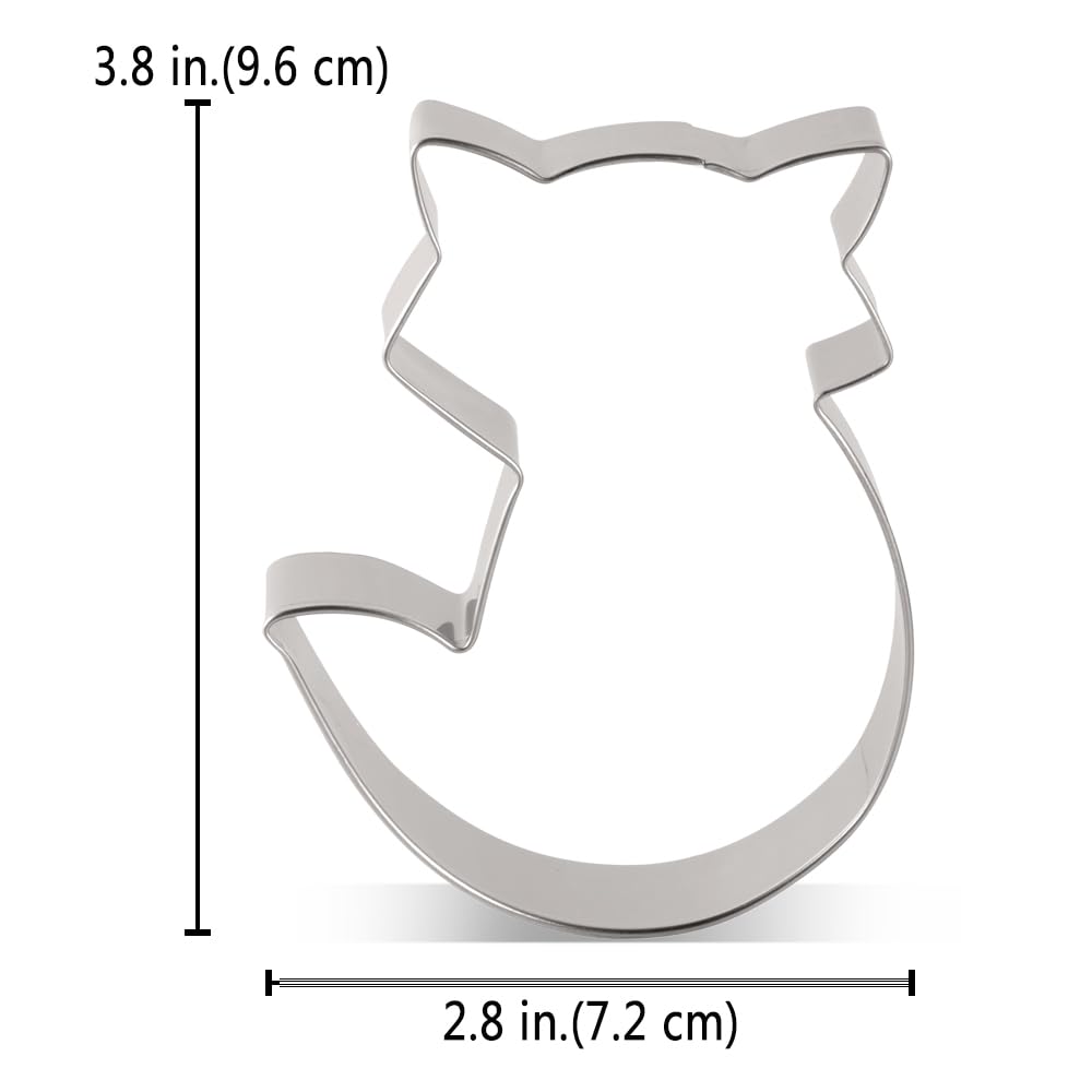 Liliao Fox Cookie Cutter - 2.8 X 3.8 Inches - Woodland Animal Biscuit And Fondant Cutters - Stainless Steel