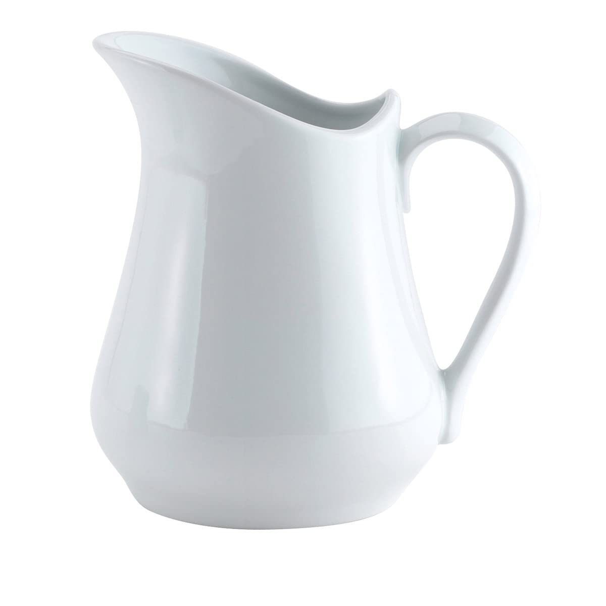 HIC Kitchen Creamer Pitcher With Handle, Fine Porcelain, 8-Ounce Capac ...