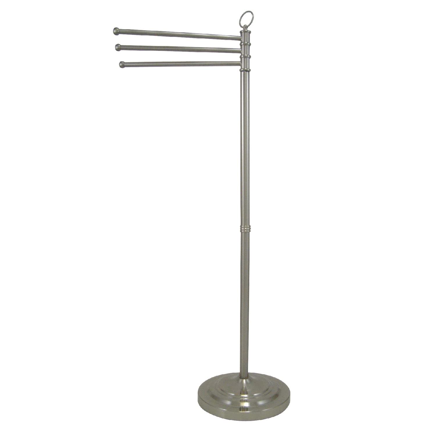 Kingston Brass CC2028 Vintage Pedestal Towel Bar  Brushed Nickel