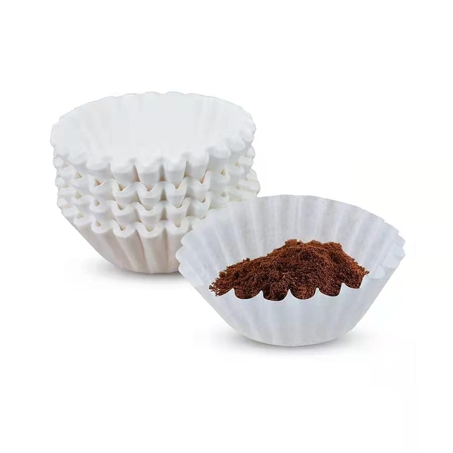 1-4 Cup Coffee Filters White Paper,Coffee Makers And Drip Coffee Pots Junior Basket Style, Chlorine Free Coffee Filter,50 Count