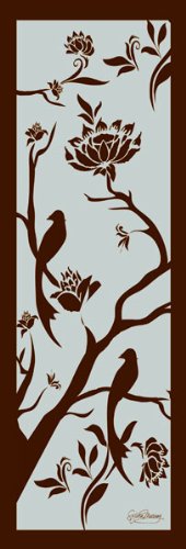 Bird Silo I Lovely Light Blue And Brown Bird Panels; Two 6X18 Poster Prints