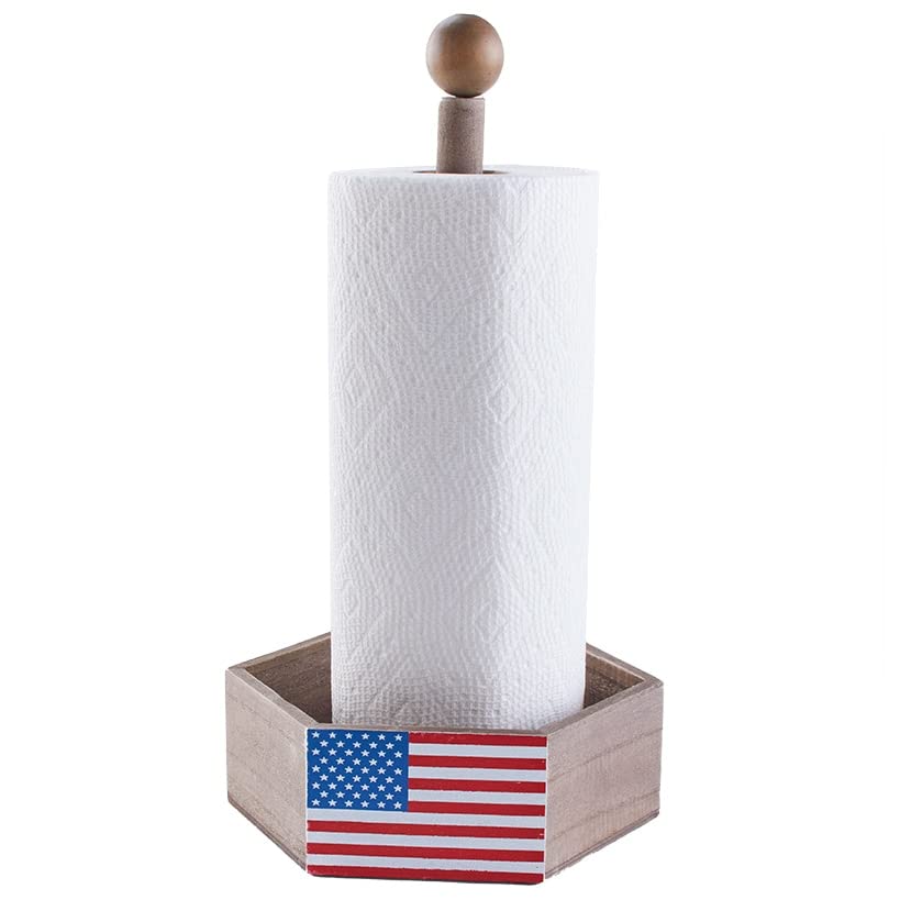 Wooden Americana Serving Collection - Paper Towel Holder