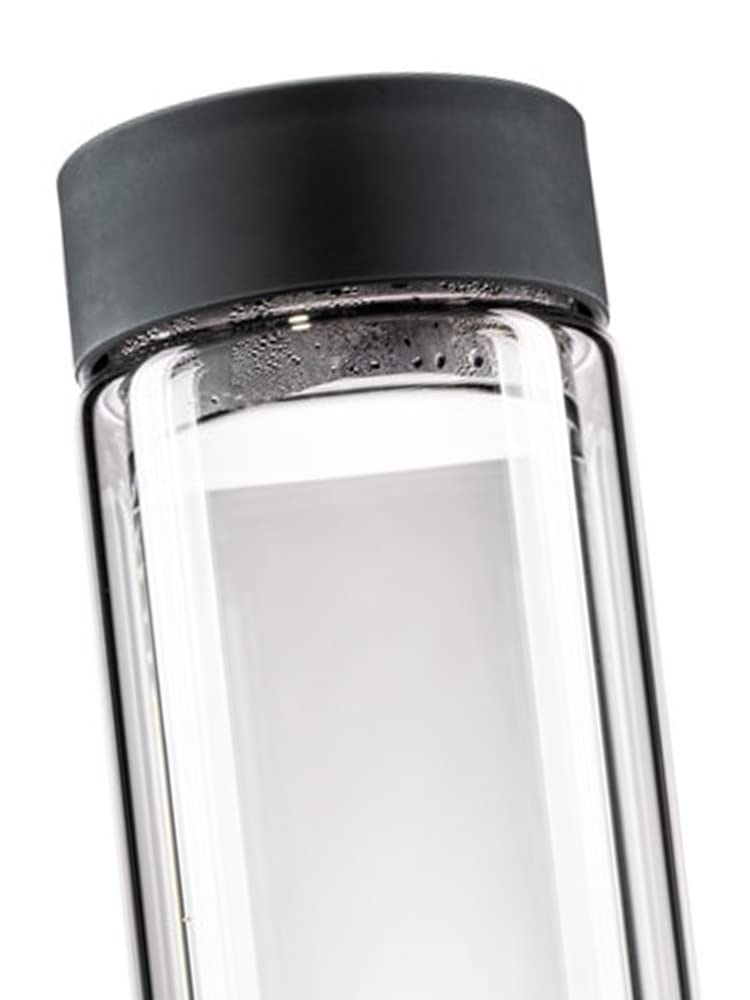 VitaJuwel ViA HEAT VITALITY | Insulating Crystal Infusion Bottle with Emerald & Clear Quartz - Regeneration, Rejuvenation & Rene