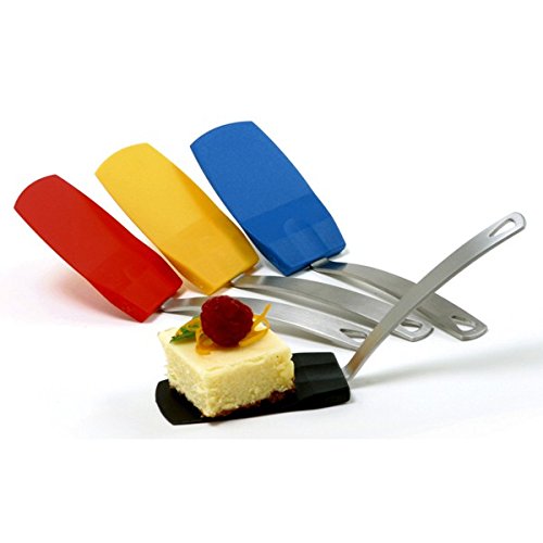 Norpro 18/10 Stainless Steel & Heat-Resistant Flexible Nylon Mini Spatula (1-Pack, Red)
