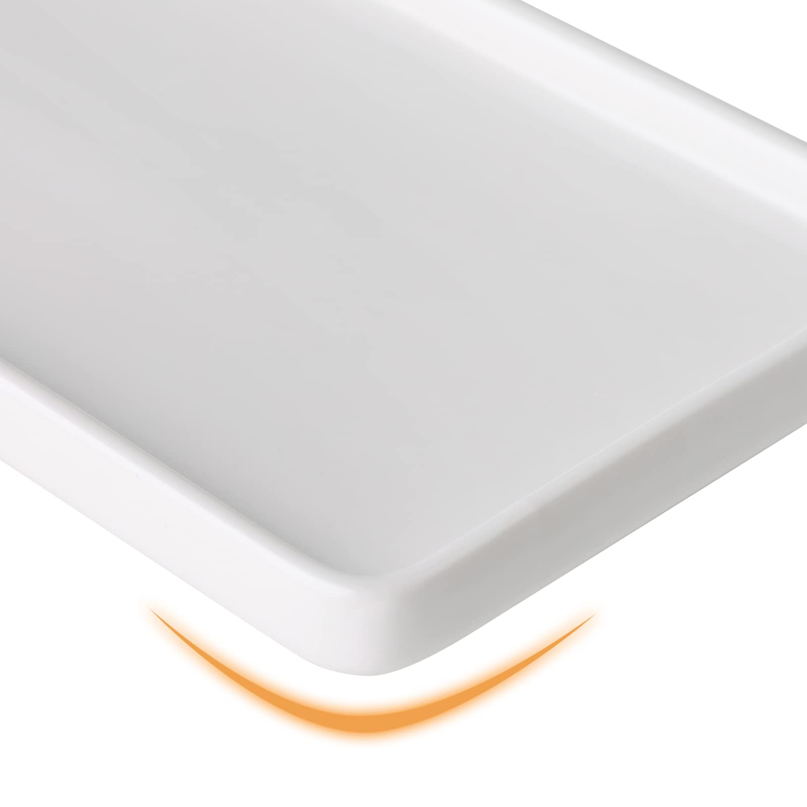 Gurygo 8 Bathroom Tray For Counter, Ceramic Vanity Tray For Bathroom, Small Rectangle Ceramic Tray, Kitchen Soap Tray, Ceramic T