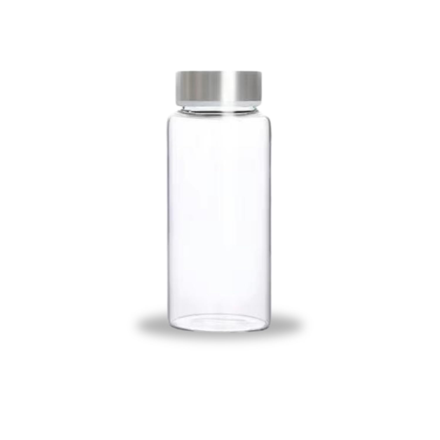 Glass Water Bottle 600ml  BPAFree Reusable Drink Bottle with LeakProof Stainless Steel Lid | EcoFriendly, Durable & Travel F