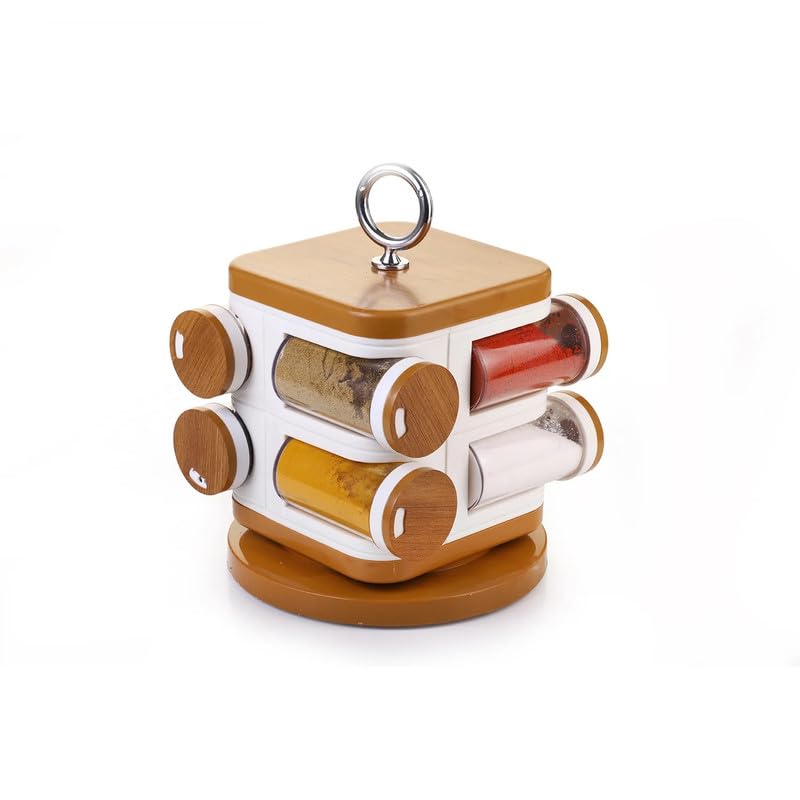 Lipzie Unbreakable Plastic Multipurpose Masala Rack,Spice Box 8 Pcs_M25