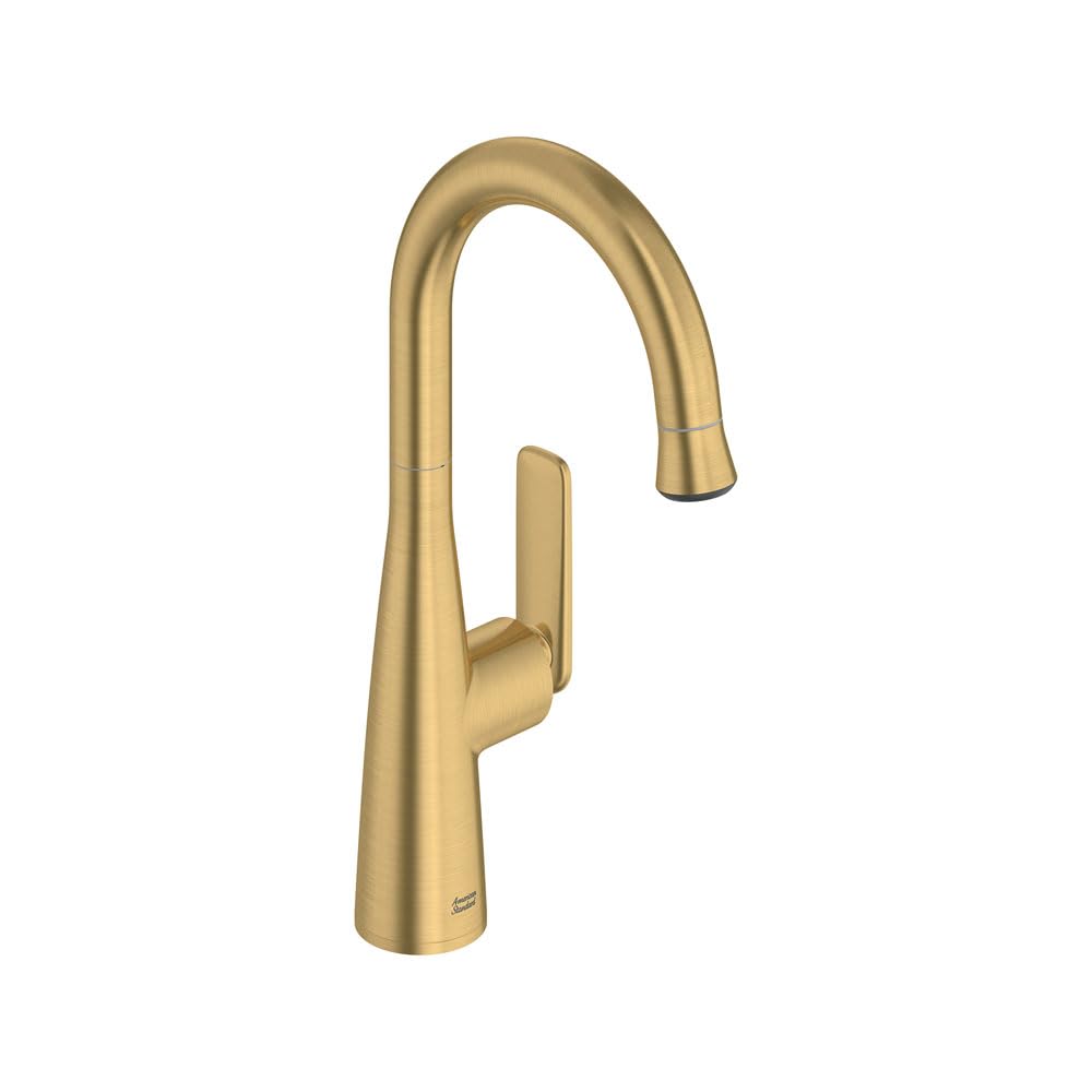 American Standard 104827GN00 Aspirations Pull-Down Bar Sink Faucet, 1.8 GPM, Brushed Gold