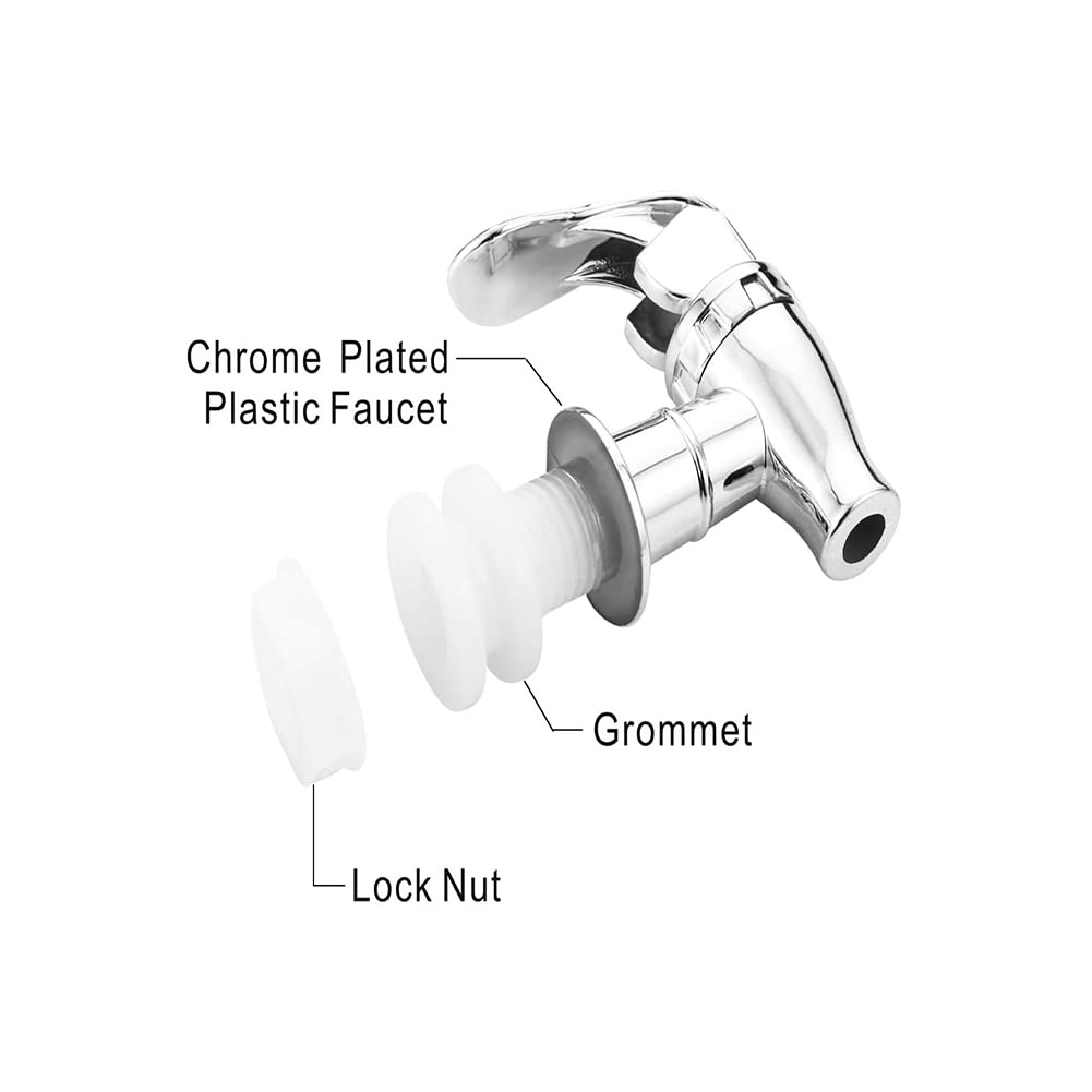 Hgzaccompany Beverage Dispenser Replacement Spout For Drink Dispenser Spigot,Push Style Spigot For Beverage Dispenser Carafe, Wa