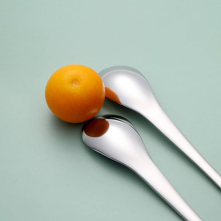 Ouliget Small Dessert Spoons,Coffee Spoons,Espresso Spoons,Ice Cream Spoons,Stainless Steel Spoons,5.5 Inches,4 Pieces.
