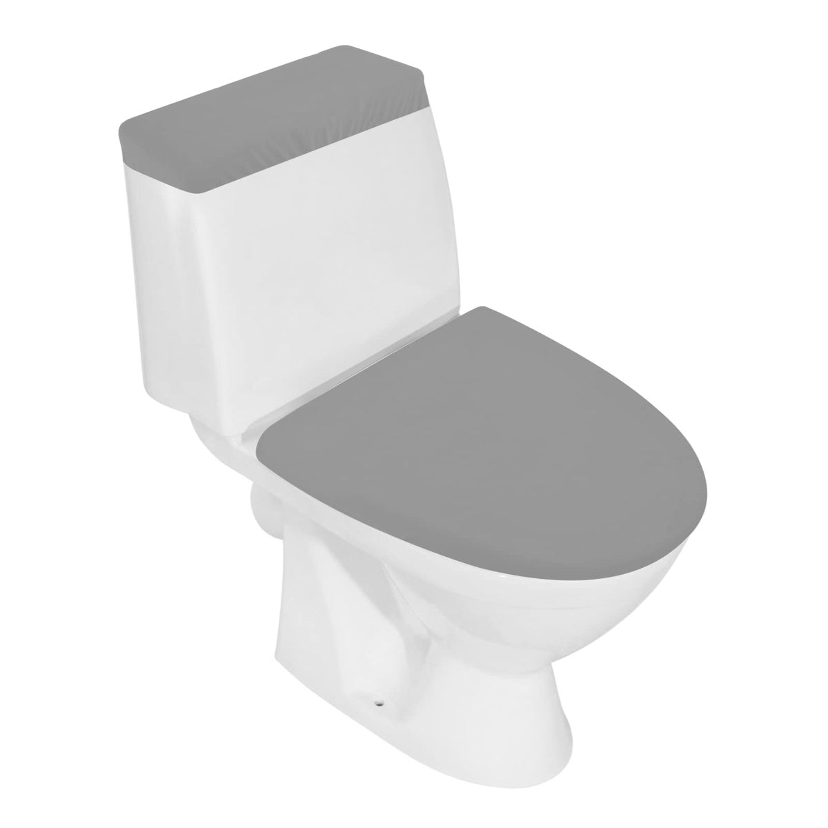 Toilet Lid Cover And Toilet Tank Lid Cover, Bathroom Toilet Lid Seat Cover Set, Stretch Washable Spandex Fabric Toilet Protector