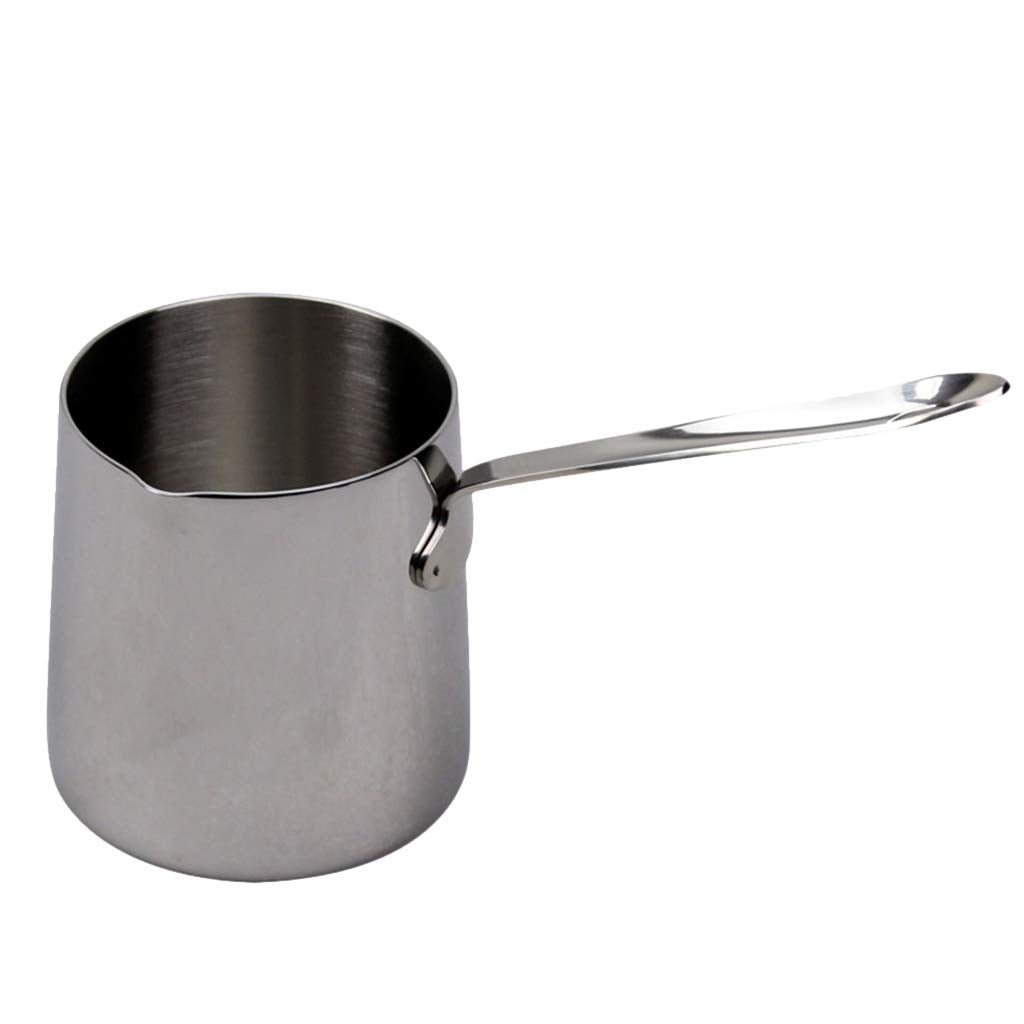 Atorse Nonstick Milk Pan Butter Warmer With Pour Spouts, Lightweight, Stainless Steel Saucepan, Milk Coffee Tea Sauce Cooking Bo