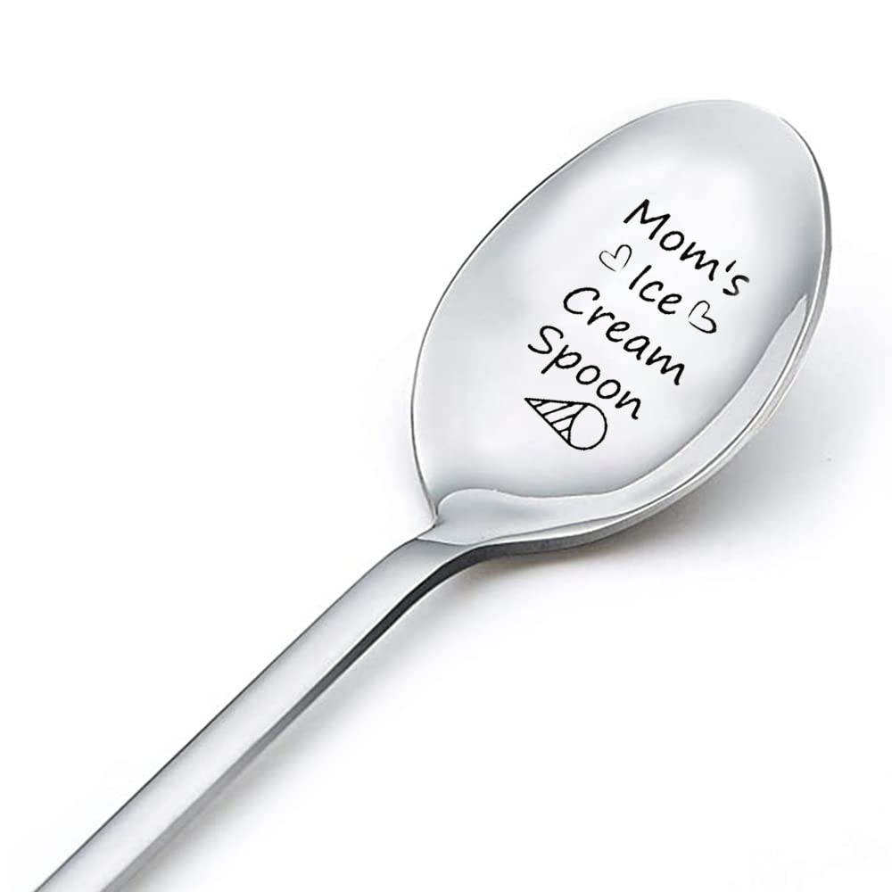 Gifts For Mom Ice Cream Spoon From Daughters Sons Mother Spoon Gift For Mom Mothers Day Birthday Gifts For Mama Spoons Engraved