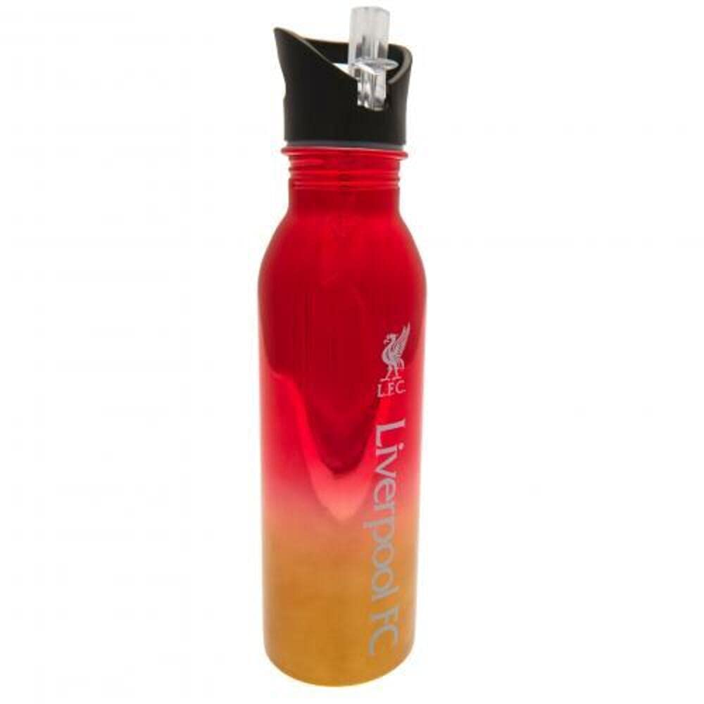 Liverpool F.C. 700Ml Stainless Steel Uv Coated Sports Bottle, Red/Gold