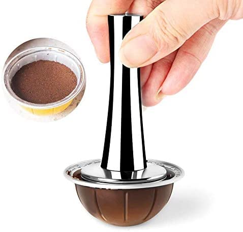 Stainless Steel Espresso Coffee Tamper Filling Tool Compatible With Nespresso Vertuoline Original Pods 41Mm