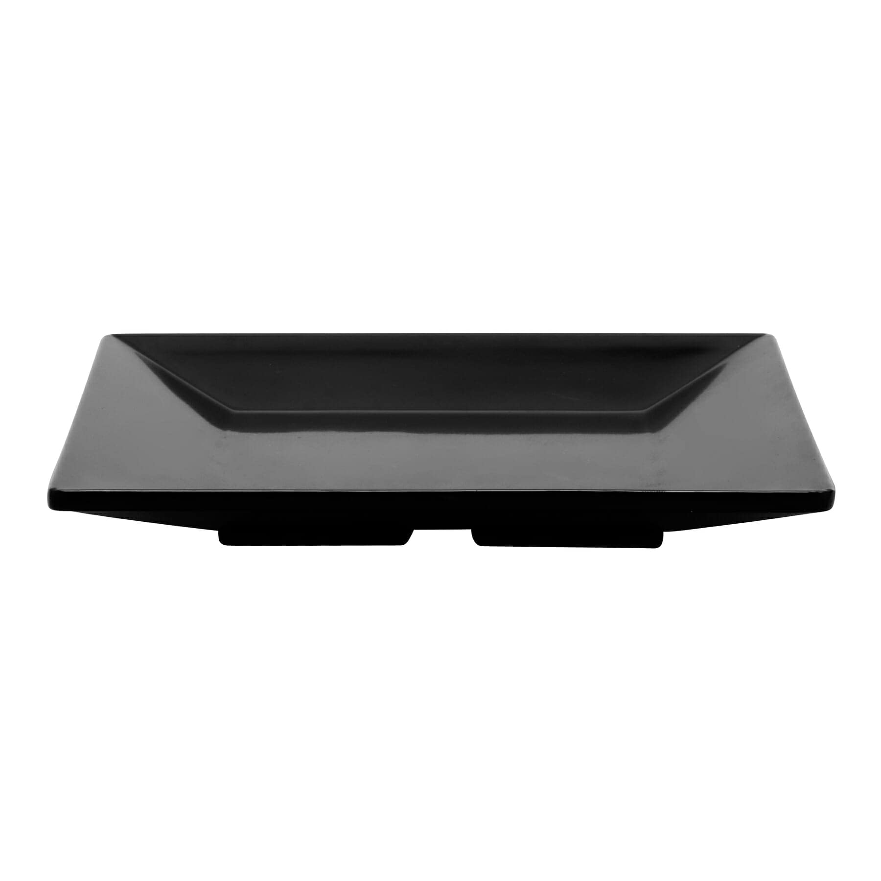 G.E.T. Ml-102-Bk Black 6'' Square Plate, Large