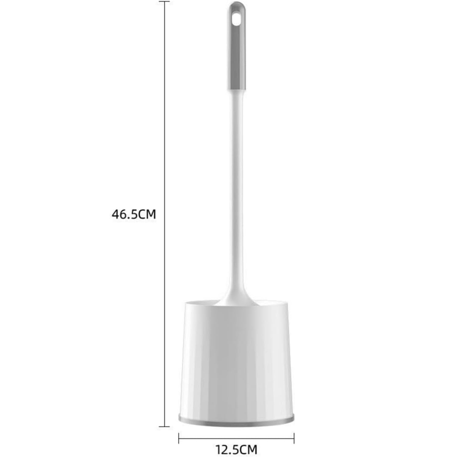 Toilet Cleaning Brush And Holder Set Free Stand Long Handle Bathroom Sleek Toilet Bowl Cleaner Brush With Stand, Pot Commode Bat